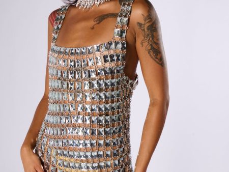 A LIL MORE EXPENSIVE RHINESTONE MINI DRESS Supply