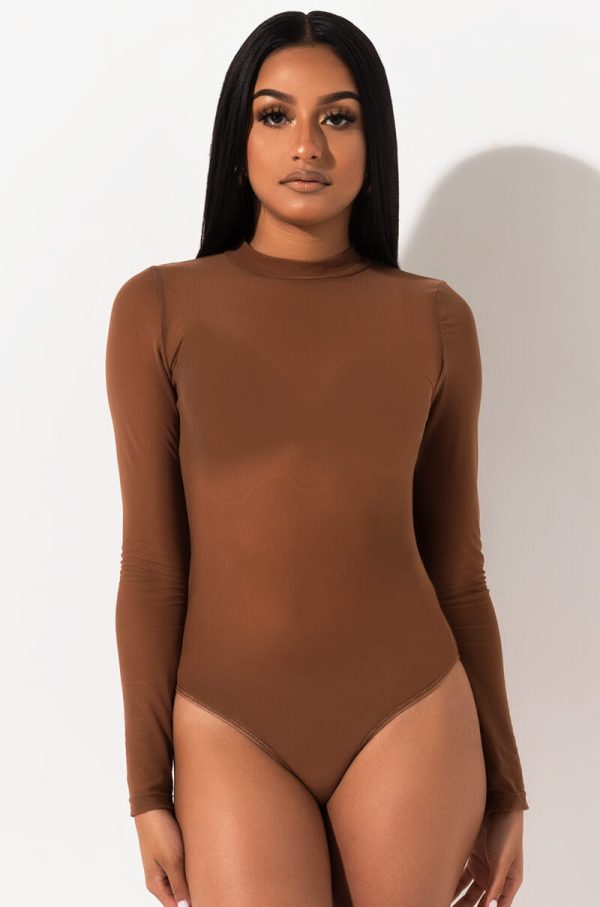 SHE S GOTTA HAVE IT MESH BODYSUIT TAN Online Hot Sale