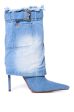 AZALEA WANG KOURT DENIM STILETTO BOOTIE For Discount